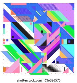 Abstract colorful geometric isometric background. can be used for wallpaper and fabric printed. Template for poster, backdrop, book cover, brochure, and vector illustration.