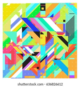 Abstract colorful geometric isometric background. can be used for wallpaper and fabric printed. Template for poster, backdrop, book cover, brochure, and vector illustration.