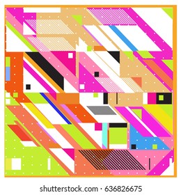 Abstract colorful geometric isometric background. can be used for wallpaper and fabric printed. Template for poster, backdrop, book cover, brochure, and vector illustration.