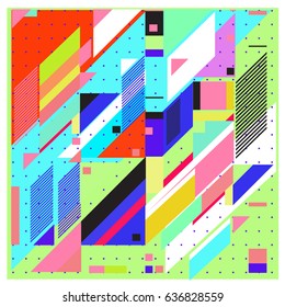 Abstract colorful geometric isometric background. can be used for wallpaper and fabric printed. Template for poster, backdrop, book cover, brochure, and vector illustration.