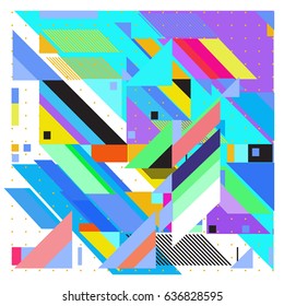 Abstract colorful geometric isometric background. can be used for wallpaper and fabric printed. Template for poster, backdrop, book cover, brochure, and vector illustration.