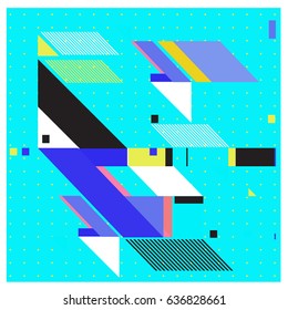 Abstract colorful geometric isometric background. can be used for wallpaper and fabric printed. Template for poster, backdrop, book cover, brochure, and vector illustration.