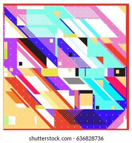 Abstract colorful geometric isometric background. can be used for wallpaper and fabric printed. Template for poster, backdrop, book cover, brochure, and vector illustration.