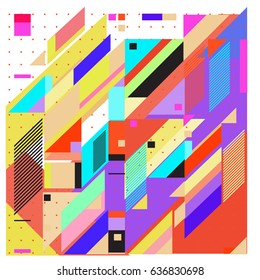 Abstract colorful geometric isometric background. can be used for wallpaper and fabric printed. Template for poster, backdrop, book cover, brochure, and vector illustration.