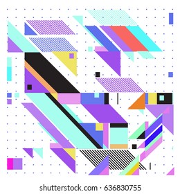 Abstract colorful geometric isometric background. can be used for wallpaper and fabric printed. Template for poster, backdrop, book cover, brochure, and vector illustration.