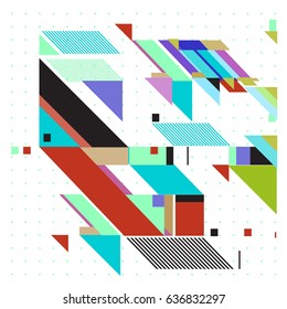 Abstract colorful geometric isometric background. can be used for wallpaper and fabric printed. Template for poster, backdrop, book cover, brochure, and vector illustration.