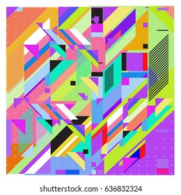 Abstract colorful geometric isometric background. can be used for wallpaper and fabric printed. Template for poster, backdrop, book cover, brochure, and vector illustration.
