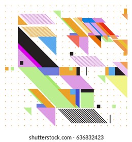 Abstract colorful geometric isometric background. can be used for wallpaper and fabric printed. Template for poster, backdrop, book cover, brochure, and vector illustration.