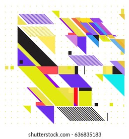 Abstract colorful geometric isometric background. can be used for wallpaper and fabric printed. Template for poster, backdrop, book cover, brochure, and vector illustration.
