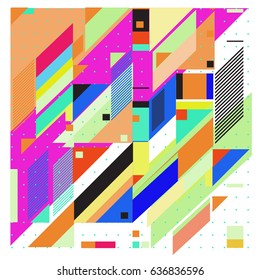 Abstract colorful geometric isometric background. can be used for wallpaper and fabric printed. Template for poster, backdrop, book cover, brochure, and vector illustration.