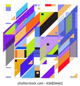 Abstract colorful geometric isometric background. can be used for wallpaper and fabric printed. Template for poster, backdrop, book cover, brochure, and vector illustration.