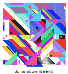 Abstract colorful geometric isometric background. can be used for wallpaper and fabric printed. Template for poster, backdrop, book cover, brochure, and vector illustration.