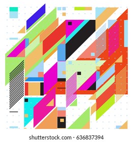 Abstract colorful geometric isometric background. can be used for wallpaper and fabric printed. Template for poster, backdrop, book cover, brochure, and vector illustration.