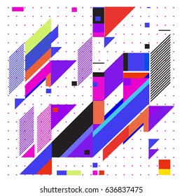 Abstract colorful geometric isometric background. can be used for wallpaper and fabric printed. Template for poster, backdrop, book cover, brochure, and vector illustration.