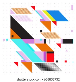 Abstract colorful geometric isometric background. can be used for wallpaper and fabric printed. Template for poster, backdrop, book cover, brochure, and vector illustration.