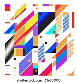 Abstract colorful geometric isometric background. can be used for wallpaper and fabric printed. Template for poster, backdrop, book cover, brochure, and vector illustration.