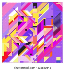 Abstract colorful geometric isometric background. can be used for wallpaper and fabric printed. Template for poster, backdrop, book cover, brochure, and vector illustration.