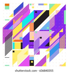 Abstract colorful geometric isometric background. can be used for wallpaper and fabric printed. Template for poster, backdrop, book cover, brochure, and vector illustration.