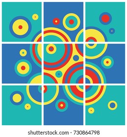 Abstract colorful geometric isometric background, can be used for wallpaper, template, poster, backdrop, book cover, brochure, leaflet, flyer, vector illustration