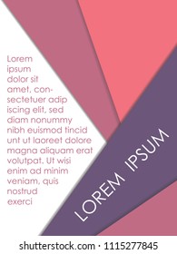 Resumen del fondo de las líneas geométricas coloridas con un lugar para el texto. Ilustración del vector