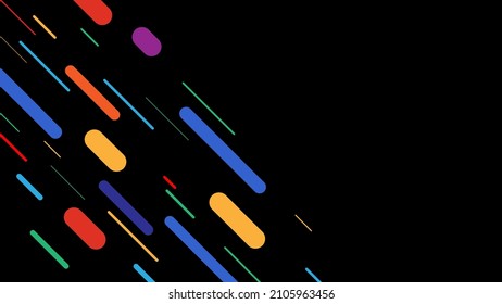Abstract colorful geometric lines vector background