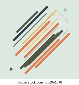 Abstract Colorful Geometric Lines Vector Background
