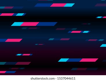 Abstract colorful geometric minimal tech background. Retro futuristic vector design