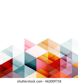 Abstract colorful geometric modern template for business or technology presentation, vector illustration