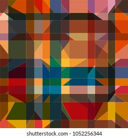 Abstract colorful geometric pattern for background. Decorative backdrop can be used for wallpaper, pattern fills, web page background, surface textures.