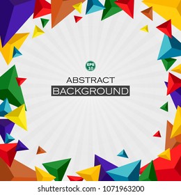 Abstract colorful geometric pattern background. Presenting for your business sales and textures. Illustration vector eps10