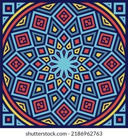 Abstract colorful geometric pattern background