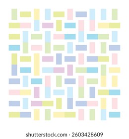 Abstract colorful geometric pattern background, trendy vector shapes art. Bauhaus pattern background. Minimal cover design. Abstract colorful backgrounds for cards, posters, covers, banners, or brand