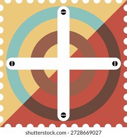 abstrato colorido padrão geométrico fundo. ilustração vetorial. Padrão de azulejos geométricos sem costura vintage em marrom, branco e cinza. Fundo decorativo retro perfeito para papel de parede, piso e design têxtil. eps10