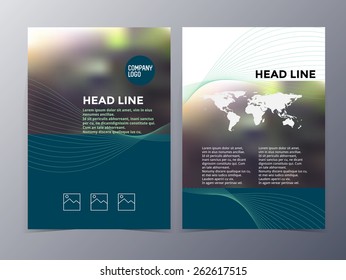 abstract colorful geometric pattern brochure design template vector mock up for use as company anual report, poster,flyer