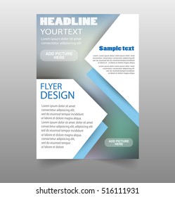 Abstract colorful geometric pattern brochure design template, can be use as company anual report, poster, flyer. Vector. Eps 10