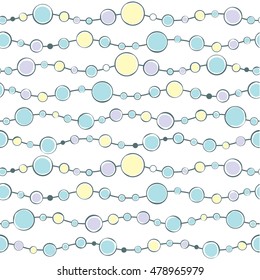Abstract colorful geometric pattern with circles for baby wallpaper - vector illustration