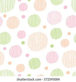 Abstract colorful geometric pattern with circles for baby wallpaper - vector illustration