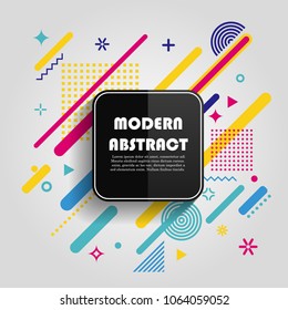 Abstract colorful geometric pattern design and background. Use for modern design, cover, poster, template, brochure