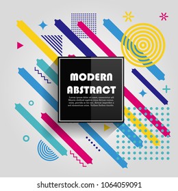Abstract colorful geometric pattern design and background. Use for modern design, cover, poster, template, brochure