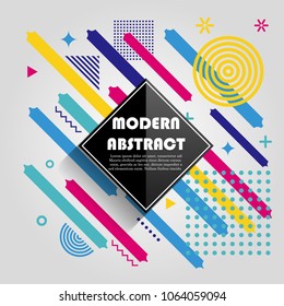 Abstract colorful geometric pattern design and background. Use for modern design, cover, poster, template, brochure