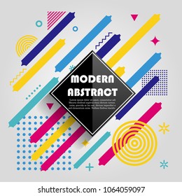 Abstract colorful geometric pattern design and background. Use for modern design, cover, poster, template, brochure