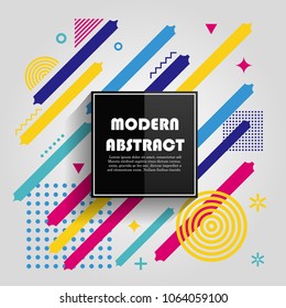 Abstract colorful geometric pattern design and background. Use for modern design, cover, poster, template, brochure