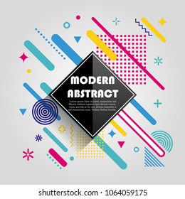 Abstract colorful geometric pattern design and background. Use for modern design, cover, poster, template, brochure
