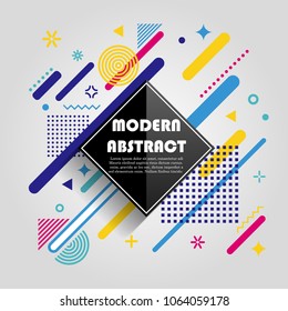 Abstract colorful geometric pattern design and background. Use for modern design, cover, poster, template, brochure