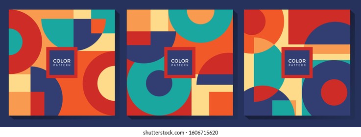 Abstract Colorful Geometric Pattern Design