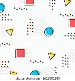 Abstract colorful geometric pattern design with half dot decorative background. Use for ad, poster, template, design, cover. illustration vector eps10