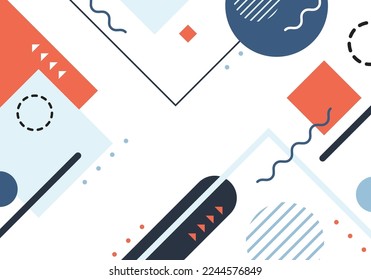 Abstract colorful geometric pattern design decorative for template design. Minimal style with designed shapes background. vector