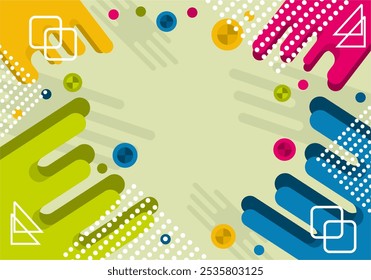 Abstrakte bunte geometrische Muster Design dekorativ für Vorlage Design Hintergrund.