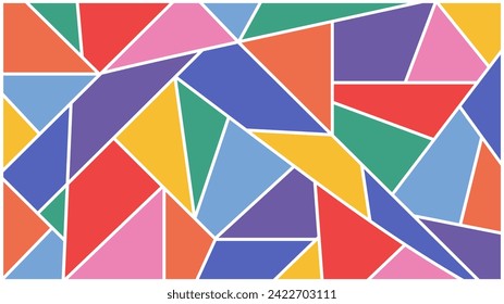 Abstract colorful geometric pattern. Vector illustration.