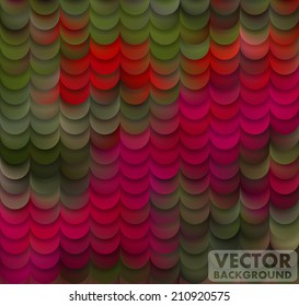 Abstract Colorful Geometric Petals Vector Seamless Pattern